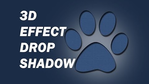 Photoshop - 3D effect using Drop shadow & Inner shadow