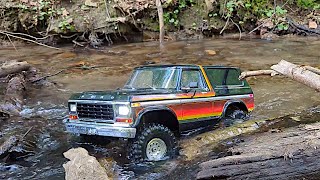 TRAXXAS TRX4 Ford Bronco '79 //  sunk in the mud