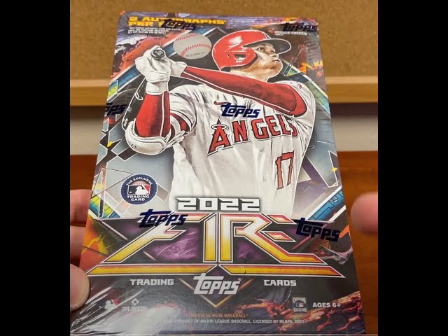 2022 Topps Fire Hobby Box Opening - YouTube