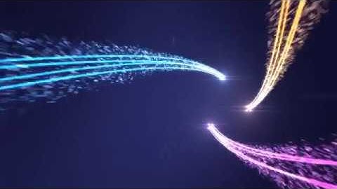Energy Particles Streak Logo Intro