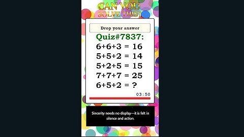 Math IQ Test LIVE: Can You Beat Every Puzzle Before the Timer Ends?