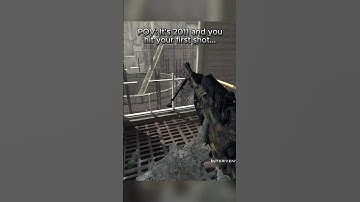 Your first shot... #nostalgia #callofduty #codclips #codnostalgia #gaming #mw2 #shorts