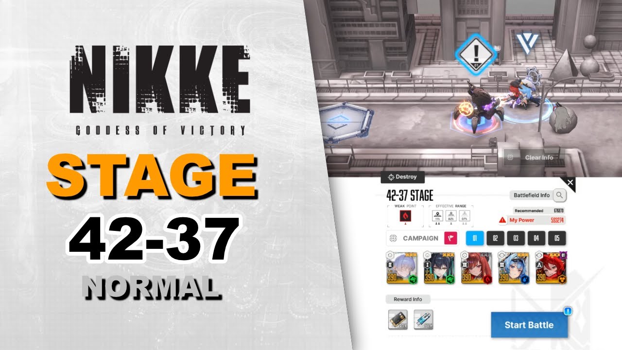 Stage 42-37 Normal Mode | Goddess of Victory: Nikke - YouTube