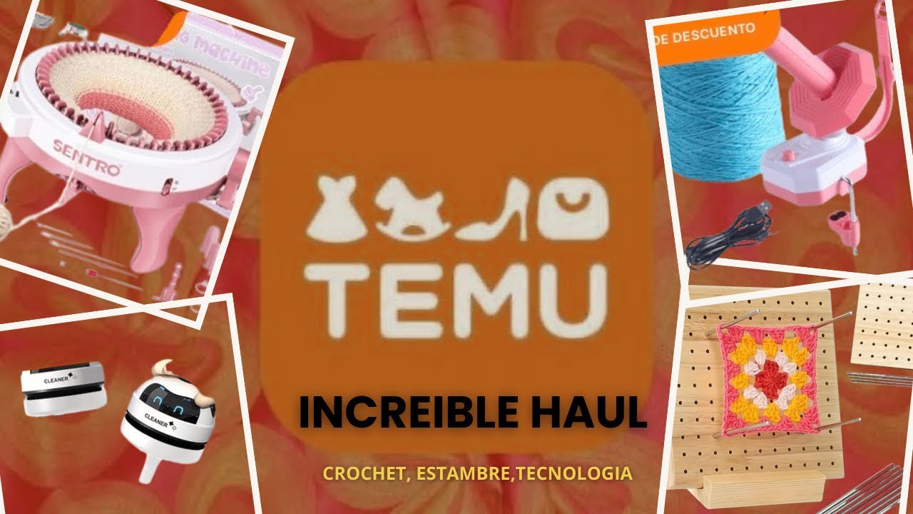 ¡INCREÍBLE HAUL TEMU 🧶 CROCHET, GANCHOS, ESTAMBRE Y MÁS CON SUPER ...