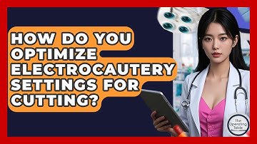 How Do You Optimize Electrocautery Settings For Cutting? - The Operating Table