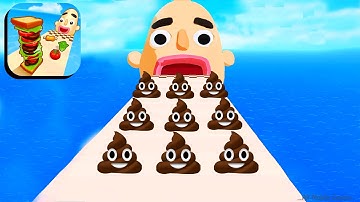 Sandwich Runner - Max Level Gameplay Walkthrough 51-52 (IOS, Android) Part 5