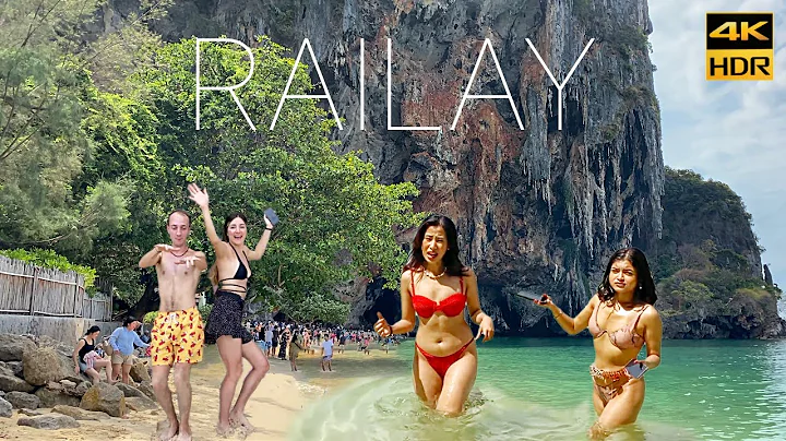 4K 🇹🇭 Walking Railay Beach. Phra Nang (Princess) Cave. Krabi, Ao Nang. Thailand 2023