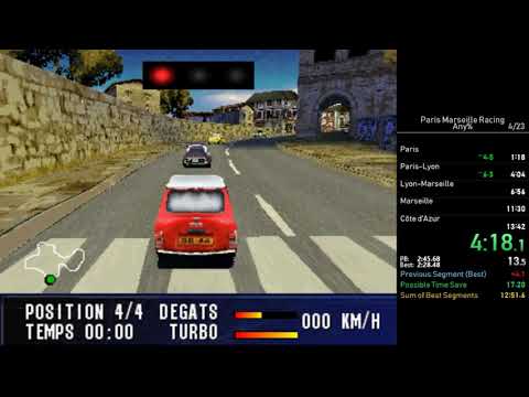 Paris-Marseille Racing speedrun in 12:59