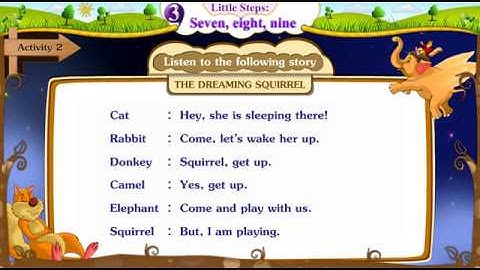 STD 5 English | Little Steps - Seven, Eight, Nine | Activity 2 | Text Only | English Story