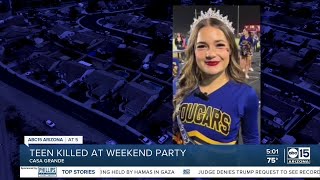 Casa Grande teen killed at weekend party