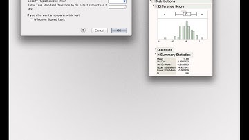 The dependent measures t-test in JMP I (Module 1 9 4)