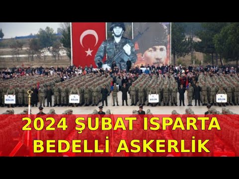 2024 Şubat Isparta Bedelli Askerlik Yemin Töreni