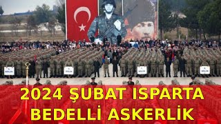 2024 Şubat Isparta Bedelli Askerlik Yemin Töreni