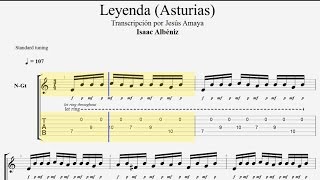 Asturias (Leyenda) - tablatura - por Jesús Amaya... chords