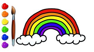 Drawing and Coloring a Rainbow for Kids Coloring Pages Color Time Kids Art