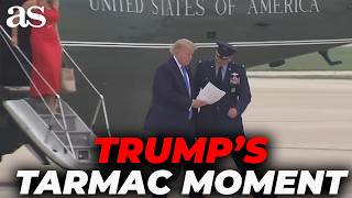 Trump's MILITARY ESCORT gets a FIRSTHAND LOOK at the PRESIDENT’S latest “WINS”