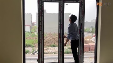 Lắp đặt cửa đi mở quay 2 cánh nhôm Xingfa nhập khẩu chính hãng