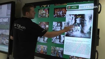 NEW U-Touch 80" True Multi-touch TouchLED display