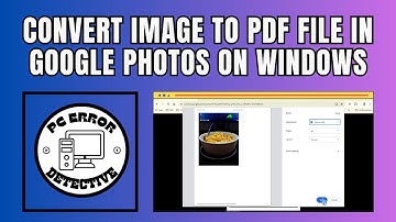 How to Convert Image to PDF File in Google Photos on Windows
