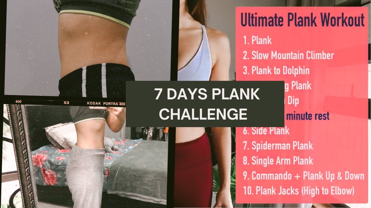 Result Of 7 Days Plank Challenge + Post-Workout Meal - Youtube