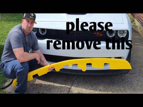Splitter Guard How to remove front splitter guard on dodge challenger - YouTube