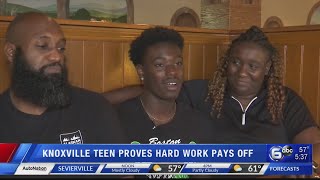 After viral Facebook post, Knoxville teen proves hard work pays off