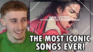 Reacting to The Top 100 Most Recognizable Songs of All-Time