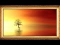 frame tv art sunset | Gold Framed TV Art Screensaver