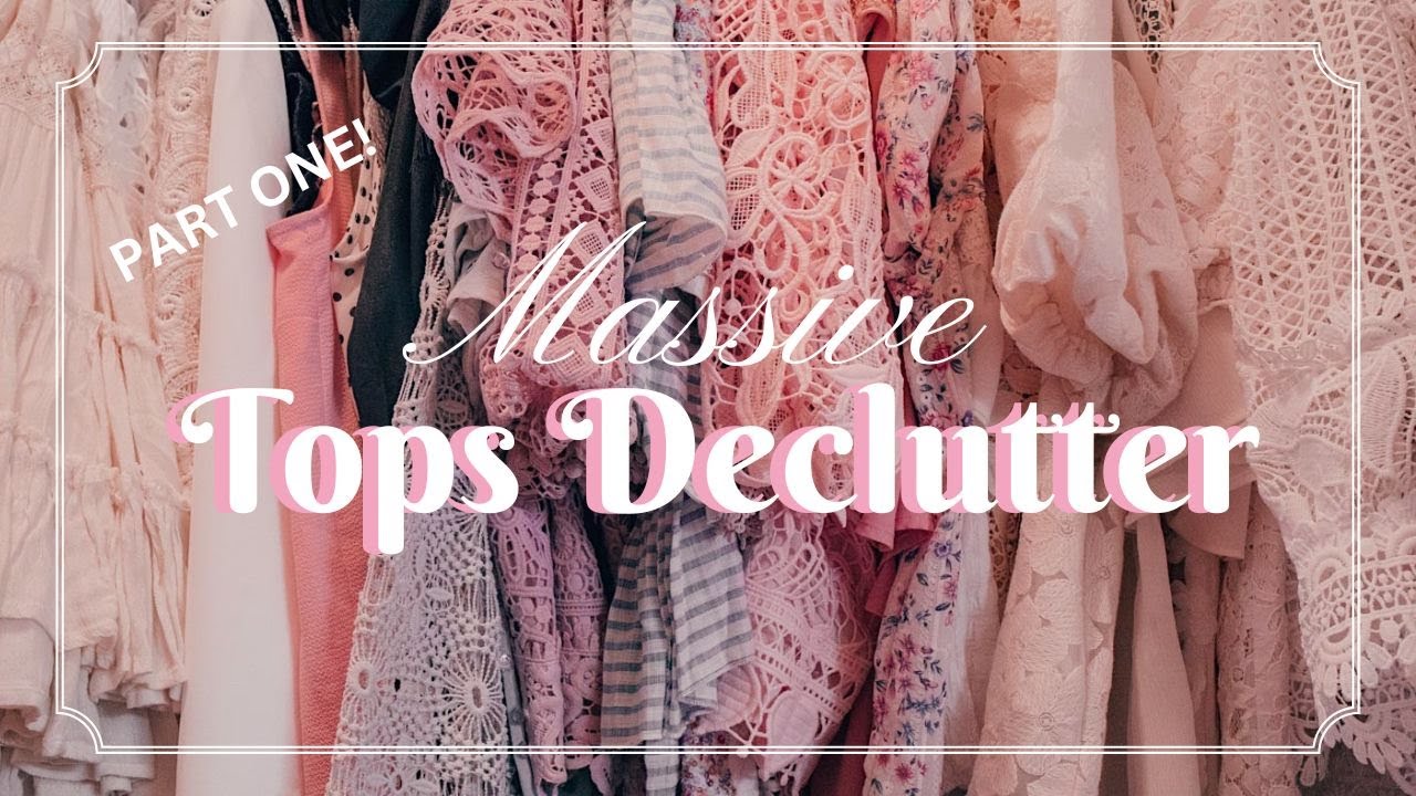 Decluttering My Closet 2023 | All of my Tops, Blouses, Shirts (Part 1)