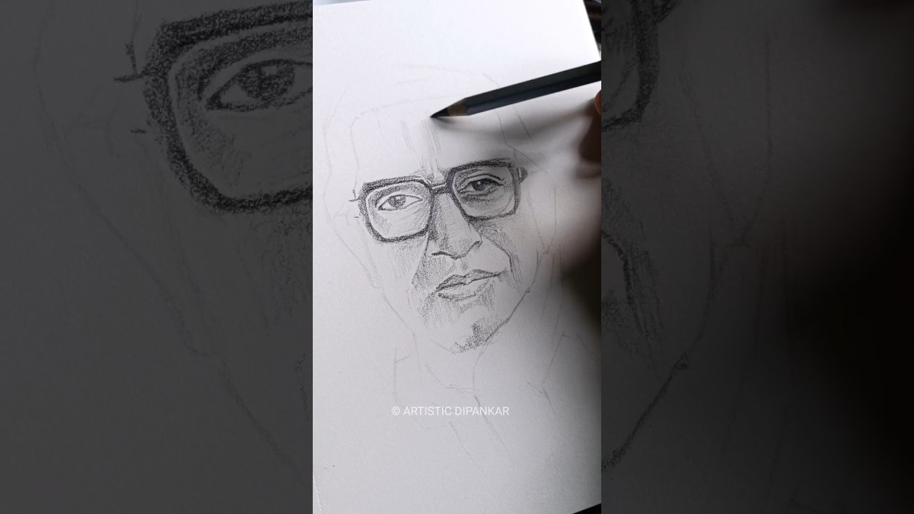 Drawing Satyajit Roy// #artisticdipankar #satyajitray