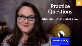 DUOLINGO ENGLISH TEST Sample Questions