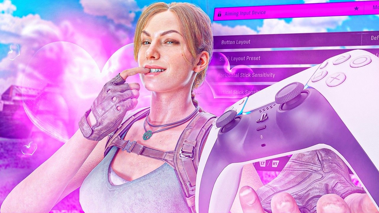 BEST FEMALE CONTROLLER PLAYER ON REBIRTH ISLAND 🏝️ + SETTINGS @ END