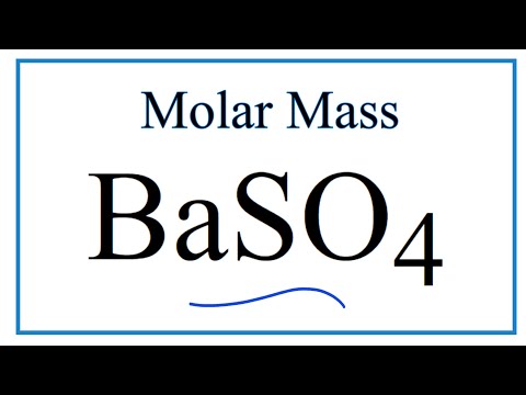 Molar Mass / Molecular Weight of BaSO4: Barium sulfate