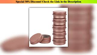Hands-on 100Pcs Empty Matte Rose Gold Aluminum Jar Tin 5g 10g 15g 30g 50g 60g Pot Nail Art Makeup L