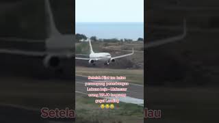 PILOT GAGAL LANDING SETELAH TAU ADA PENUMPANG DARI WAJO 🤣🤣