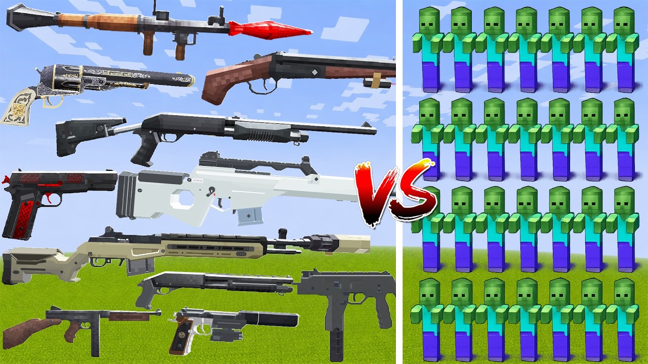 What TaCZ Resident Evil Gun Can Defeat The Most All Zombie Mobs in ...