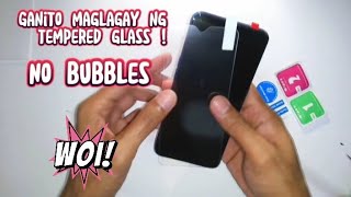 Paano maglagay ng tempered glass na  walang bubbles, apply to any smartphone ✌️