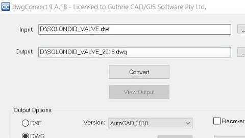 DWF to DWG converter