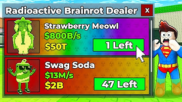начал с 0 но с Radioactive OWNER шопом !!!УКРАДИ БРЭЙНРОТ! Steal a Brainrot