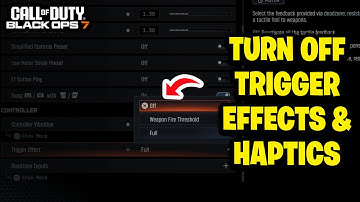 How to Turn Off Trigger Effects & Haptics on PS5 Controller COD Black Ops 7 - Fastest Guide