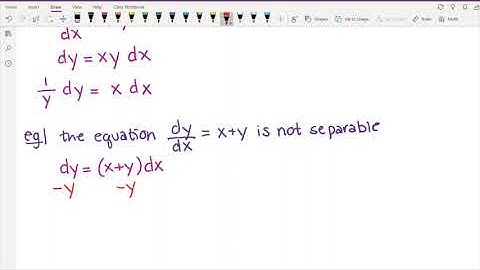 152 Week 10 Video 3 (9.3: Separable Differential Equations)
