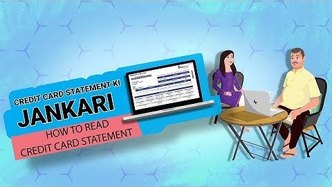 How to read your Credit Card statement