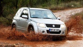 Testing of Mitsubishi Pajero  Chevrolet Niva  Suzuki Grand Vitara off road  4х4