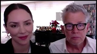 Katharine McPhee Foster &amp; David Foster - About completing their Christmas album @ ET Canada