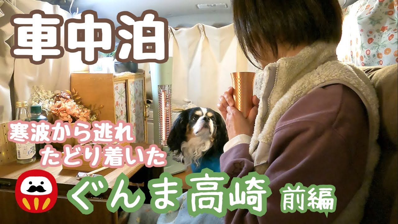 寒波を避けて50代看護師と犬1匹がディープに巡る高崎へ。女ひとりと犬の車中泊旅　前編