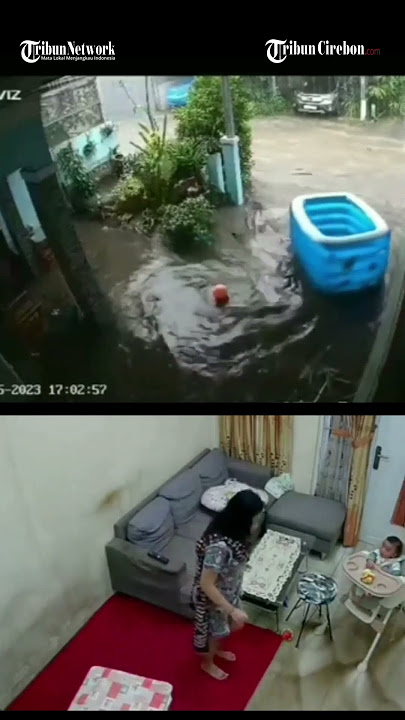 Detik-detik Air Banjir Masuk Rumah di Cibinong Bogor