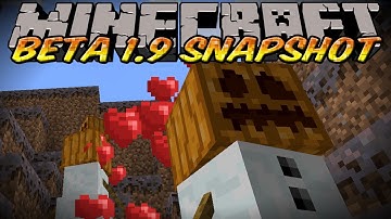 Minecraft Beta 1.9 Pre-Release 2 - Snow Golem Breeding, Item Repair and MORE!
