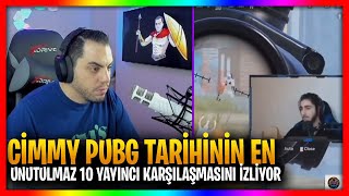 Ci̇mmy Tv Ci̇mmy Pubg Tari̇hi̇ni̇n En Unutulmaz 10 Yayinci Karşilaşmasini İzli̇yor
