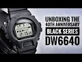 G-Shock 40th Anniversary Black Series DW6640 Unboxing