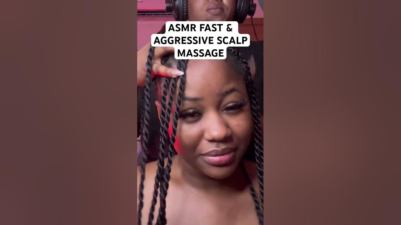  ASMR FAST & INTENSE AGGRESSIVE BIG BRAIDS SCALP SCRATCH/EXTREME HEAD ...